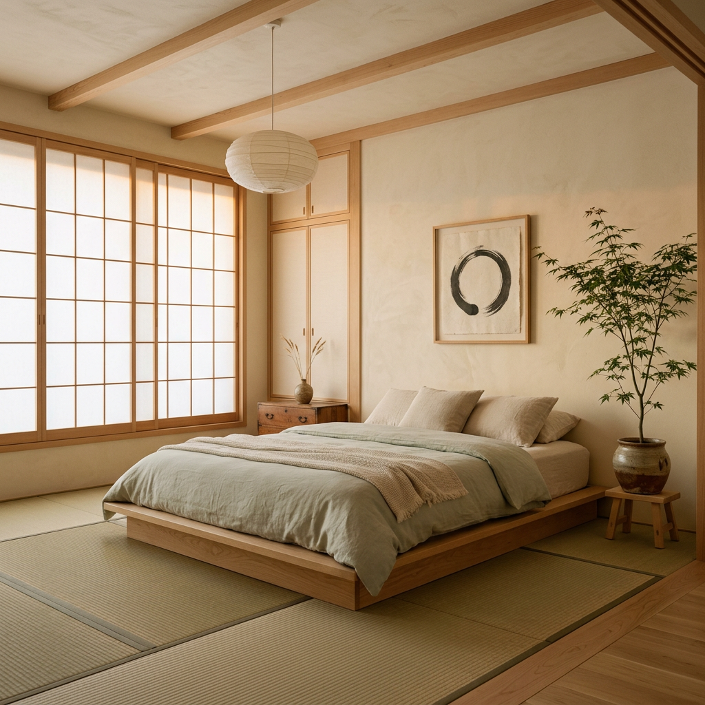 Minimalist Japanese bedroom